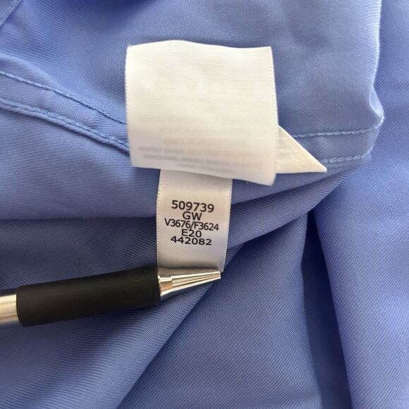 Lands End American Airlines Mens Long Sleeve Blue Uniform Shirt 2XL Tall (50-52) - Picture 12 of 13